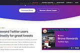 Twitter Earn tip for your TWEET with Brave Browser