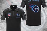 NFL Tennessee Titans Tactical Polo Shirt, Custom Football Zip Polo Shirt