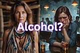 No Alcohol vs Alcohol, created by author with canva.com