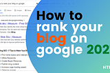 How To Rank Your Blog On Google 2021