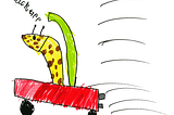 Jack Draws Anything Giraffe driving a racing car for Alun Joseph | Jack Draws Anything