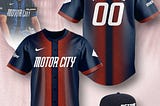 Motor City Detroit Tigers City Connect Personalized Baseball Jersey — Own Your Detroit Pride