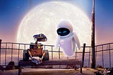 Two robots are talking about with each other
