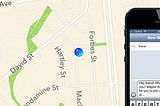 …if you could text your location more easily.