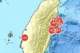 Earthquake in Hualien County of Taiwan