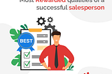 Most Rewarded qualities of a successful salesperson