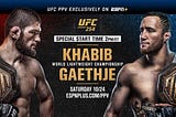 UFC 254: Khabib Nurmagomedov vs Justin Gaethje || Live Streaming