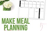 Get my fresh new take on meal planning along with a free printable so you can try this right along with me. - iheartplanners.com