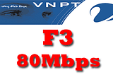 Gói cước cáp quang VNPT F3 tốc độ 80Mb