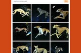 Dall-E Mini Generation of a greyhound running in space