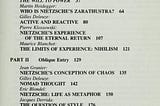 Overman and Eternal Return in “The New Nietzsche:” Deconstructive Styles of Heidegger, Deleuze, and…