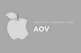 iPhone vs Android users: Which users have the highest AOV (Average Order Value)?