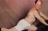 George Costanza poses in his underwear, erotically