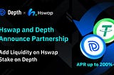 Hswap and Depth Announce Partnership, Launch Liquidity Pool