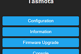 Tasmato API’s for Sonoff devices