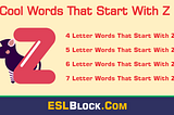 Awesome Cool Words That Start with Z