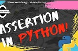 Assertion in Python Programming