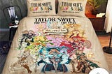 Taylor Swift “The Knights of the Eras” Bedding Set: Dream in Swiftie Style