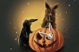 Z-Wallpaper | Halloween Rabbits Design Mobile Phone Wallpapers