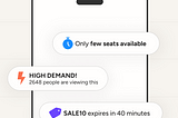 A phone screen with several urgent pop ups.