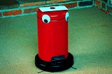 A rubbish robot from Series 16 of Taskmaster