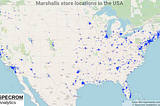 Web scraping for Marshalls stores location data