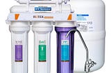 Rotek Water Systems Reverse Osmosis Water Filtration System, Under Sink 5-Stage RO Water Filter System, No Pump, Contains Leak Stop Valve, 100 GPD, Standard RO System