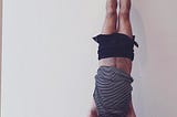 Time to get back to routine #yogi #headstand #yogadaily #yogajourney #sirsasana #scar