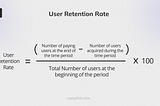 Customer retention rate formula