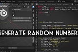 Blender Python Tutorial: How to Generate a Random Number