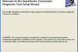 Quickbooks Connection Diagnostic Tool