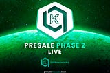 Phase 2 of the KNB Coin Presale has started!