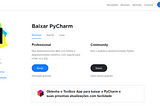 Tut: Instalação do PyCharm em Português