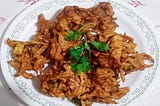 Crispy onion fritters