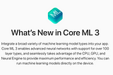 Hello, Core ML 3