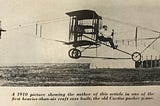 Vintage photo of an early 1910 aircraft