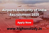 AAI Recruitment 2020–21 Notification for 368 Manager and Junior Executive Post Apply Now