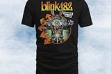 Official blink-182 t-shirt artwork for today’s show at the Fiserv Forum Milwaukee, Wisconsin…