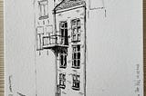 PhotoSketch: Huis aan de Voorstraat, Dordrecht