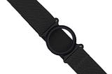 Diasticker® | Freestyle Libre 2 - Bande de fixation | Flexible - Résistant à leau - Tenue forte | brassard de capteur, protection, fixation | Ring: Noir (Small: 18-25 cm, Noir)