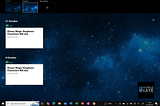 Through the Task View in Windows 10 and 11, create as many virtual desktops as you need.