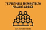 Skills & Expertise, Public Speaking, Audience Talks