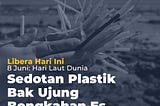 Sedotan Plastik bak Ujung Bongkahan Es