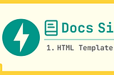 Build a Docusaurus-like Site with FastAPI: Step 1 — HTML Template