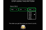 UI Traps — Date Input