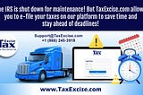 Report your Taxes Stress-Free in TaxExcise.com Amidst the IRS Shutdown!
