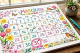 calendar page with Mar 31 2026 circled (enroll in the P2P Academy.)
