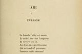 Hugo, ‘Chanson’ (1853)