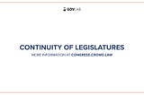 Continuity of Legislatures Series