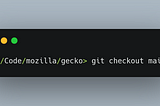 TIL How to use git branch aliases with Mozilla Central